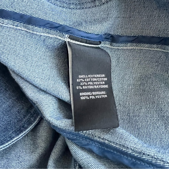 NWOT House of Harlow Denim Trench Coat Size Small - Picture 4 of 8